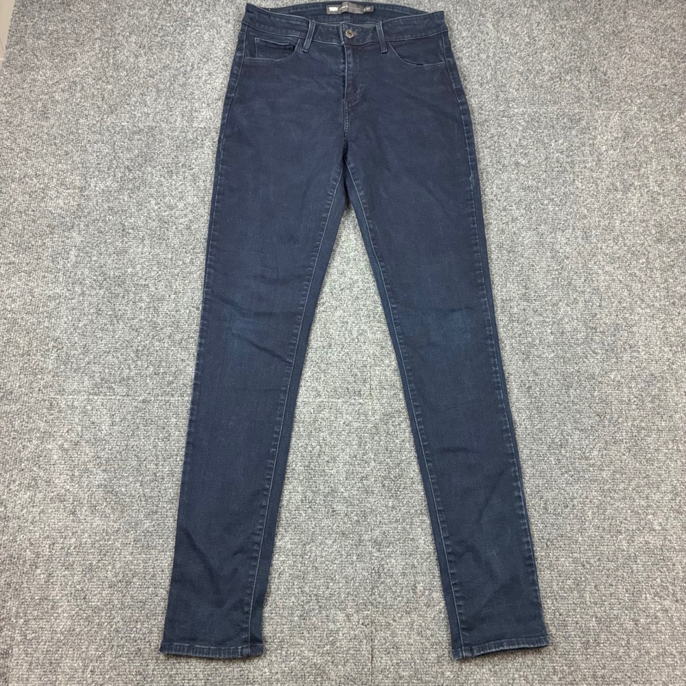 Levis 721 Styled Hi-Rise Skinny Jeans Dark Wash Indigo Denim Womens Size 4/27